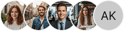 Multiple investor profile avatars on Peregrine Kapmere trading review block